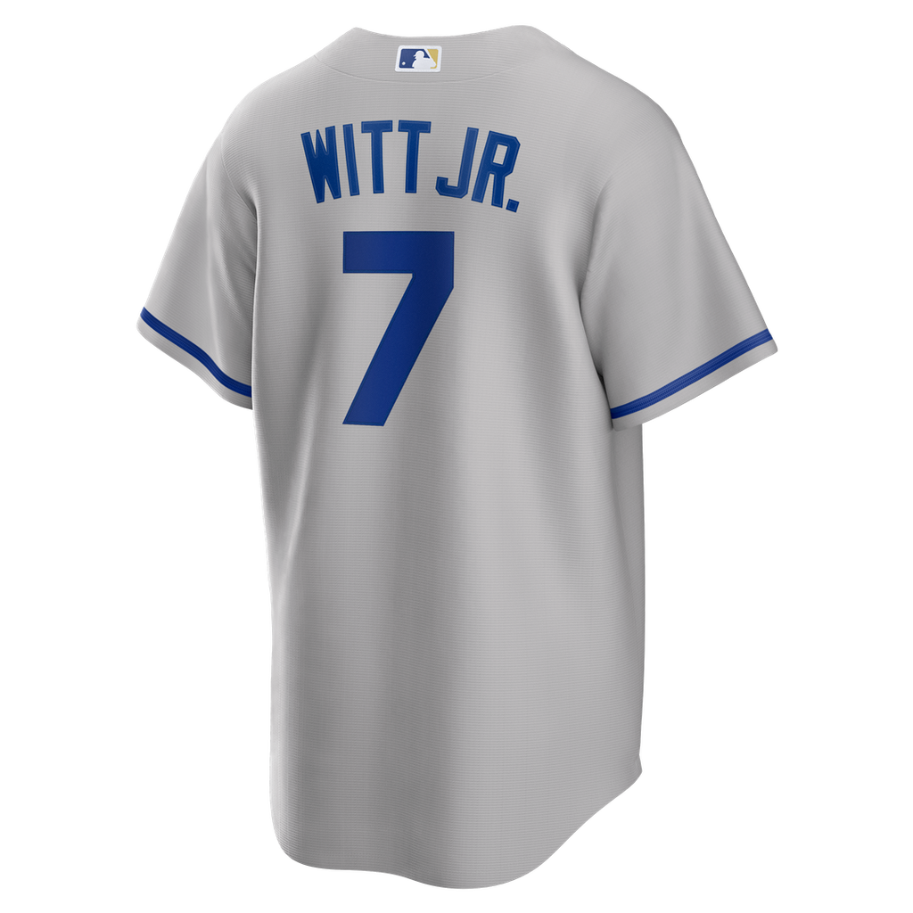 Kansas City Royals Bobby Witt Jr. Nike Gray Road Replica Jersey