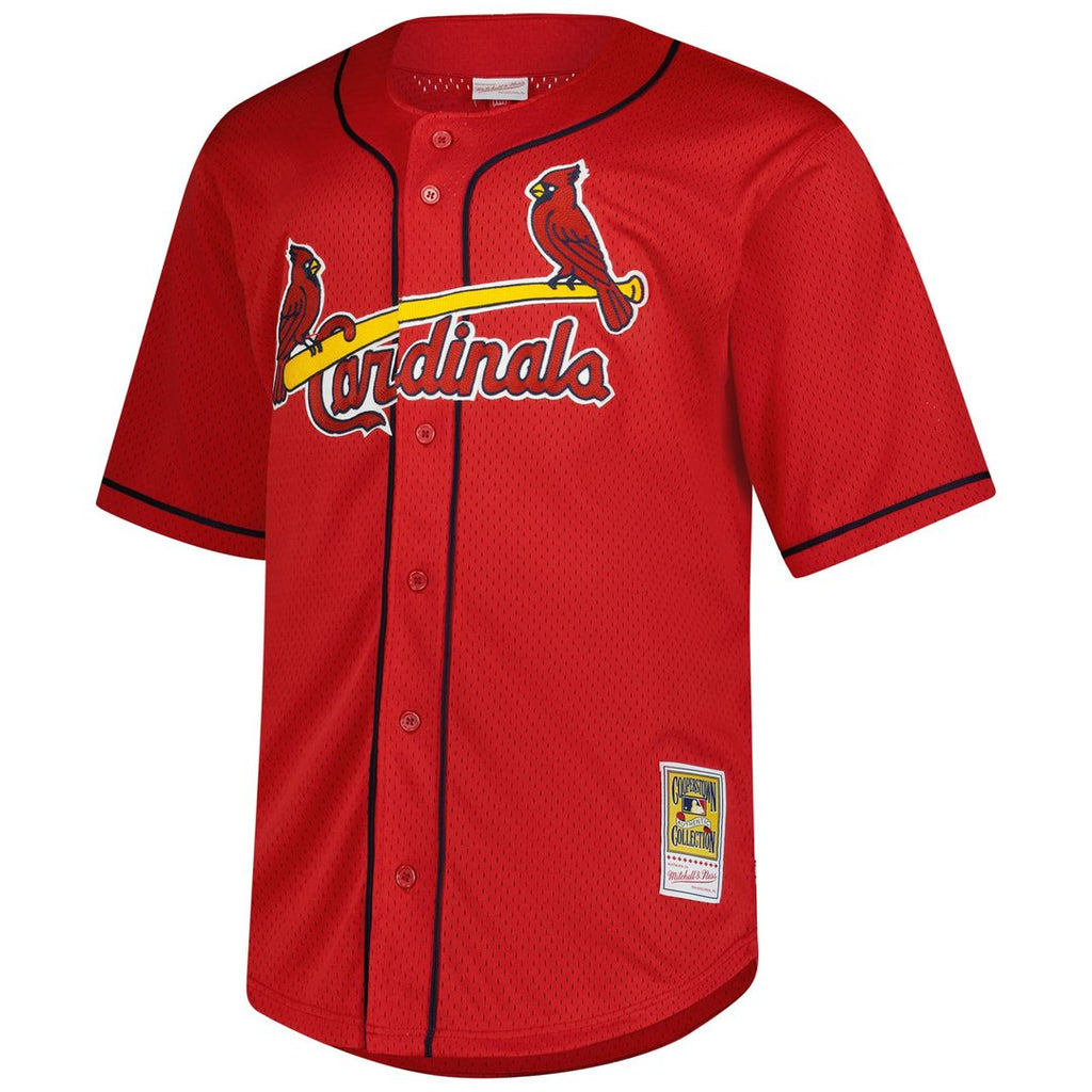 St. Louis Cardinals Mark McGwire Mitchell & Ness Red Big & Tall Cooperstown Mesh Batting Practice Jersey
