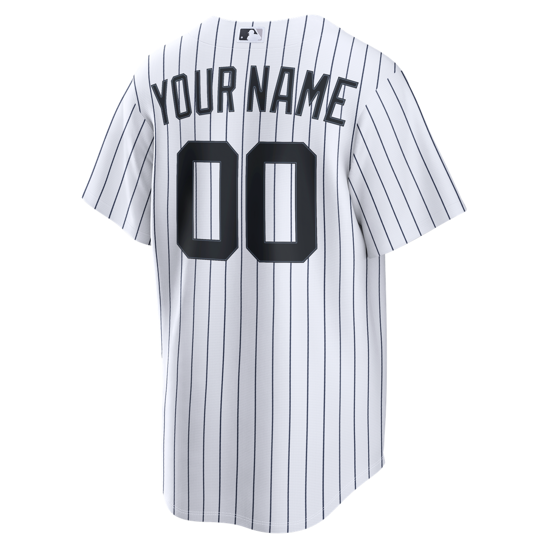 New York Yankees Nike White Home Replica Custom Jersey