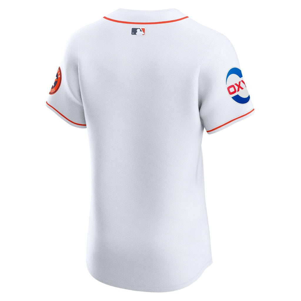 Houston Astros Nike White Home Elite Patch Jersey