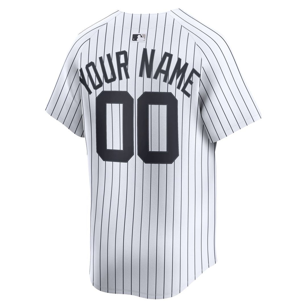New York Yankees Nike White Home Limited Custom Jersey