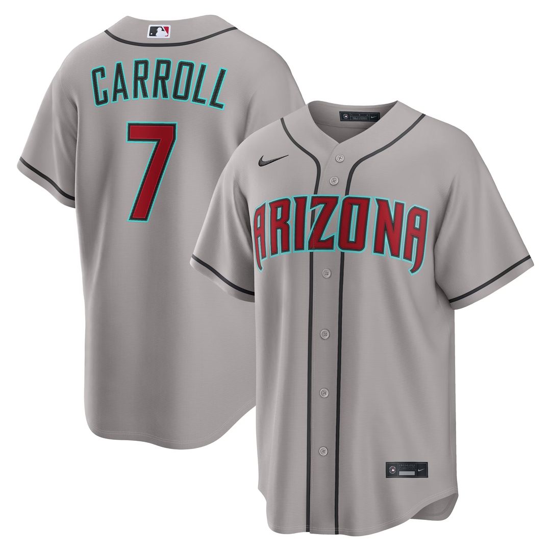 Arizona Diamondbacks Corbin Carroll Nike Crimson Alternate 2 Replica Jersey