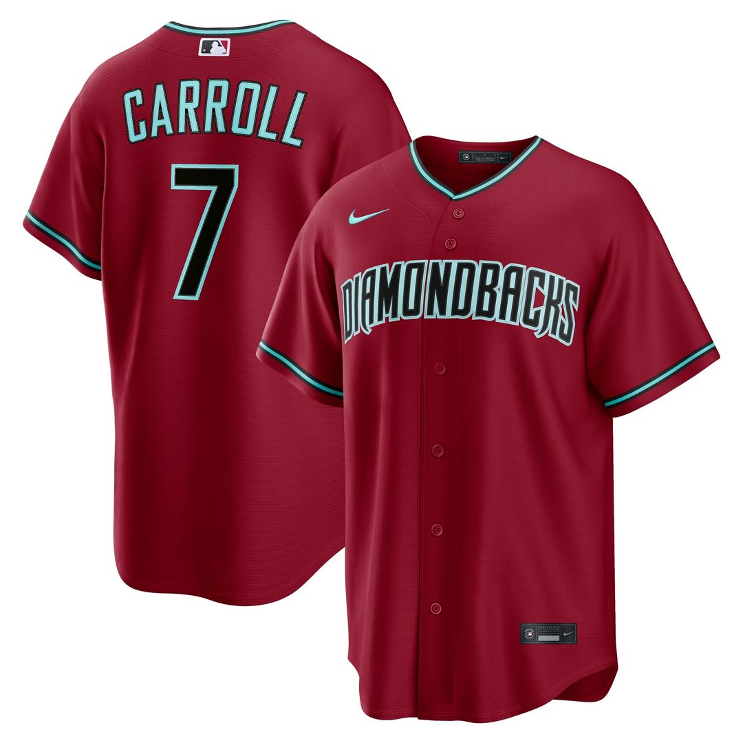 Arizona Diamondbacks Corbin Carroll Nike Black Alternate Replica Jersey