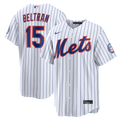 New York Mets Carlos Beltran Nike White Home Replica 2026 Hall of Fame Patch Jersey