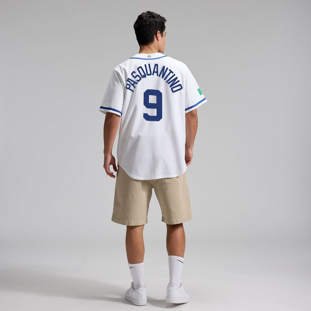 Italy Baseball Vinnie Pasquantino Nike White 2026 World Baseball Classic Home Stadium Jersey