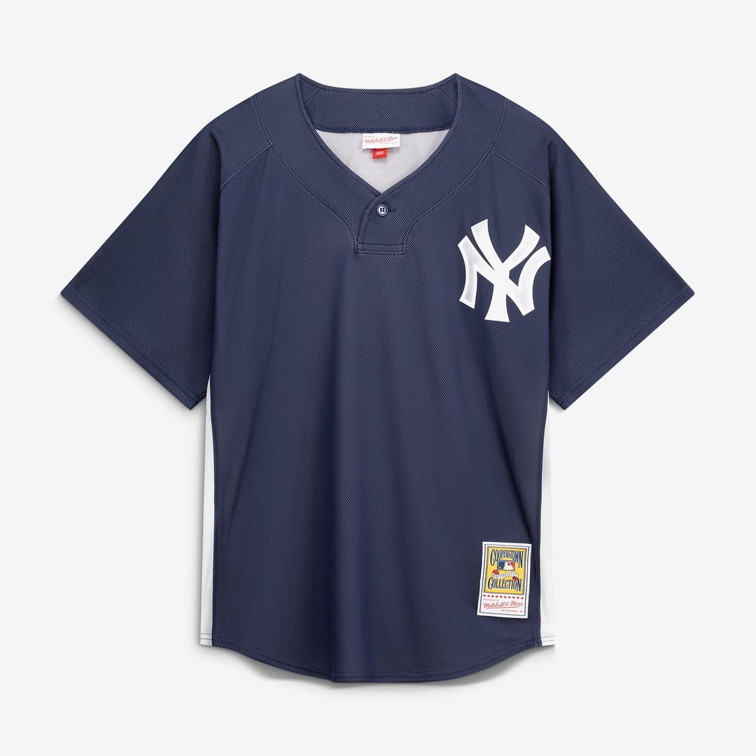 New York Yankees Derek Jeter Mitchell & Ness Navy Authentic Batting Practice Jersey