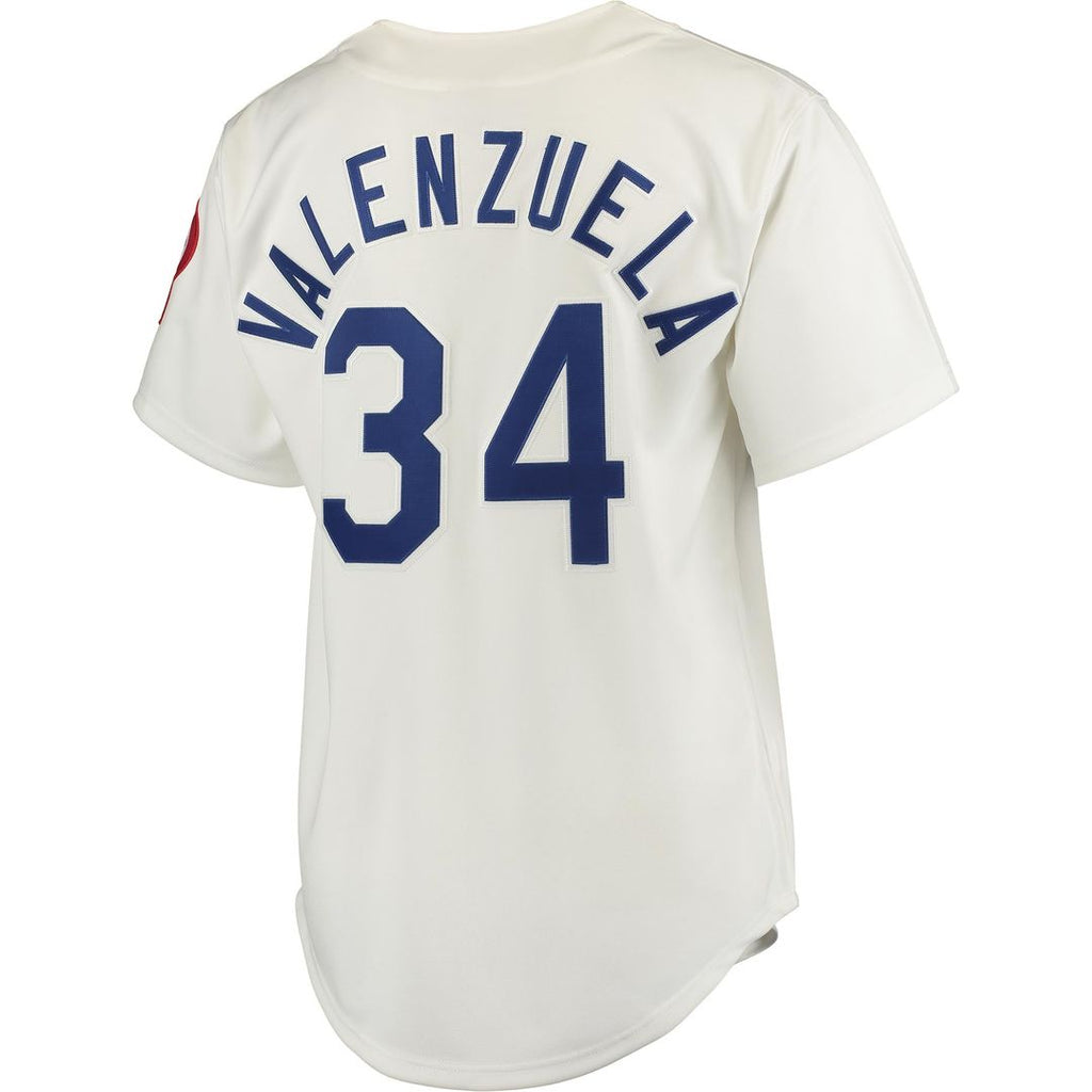 Los Angeles Dodgers Fernando Valenzuela Mitchell & Ness Gray Road 1981 Cooperstown Collection Authentic Jersey
