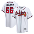 Atlanta Braves Grant Holmes Nike White Home Replica Jersey