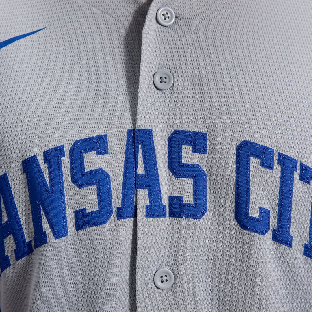 Kansas City Royals Bobby Witt Jr. Nike Gray Road Replica Jersey