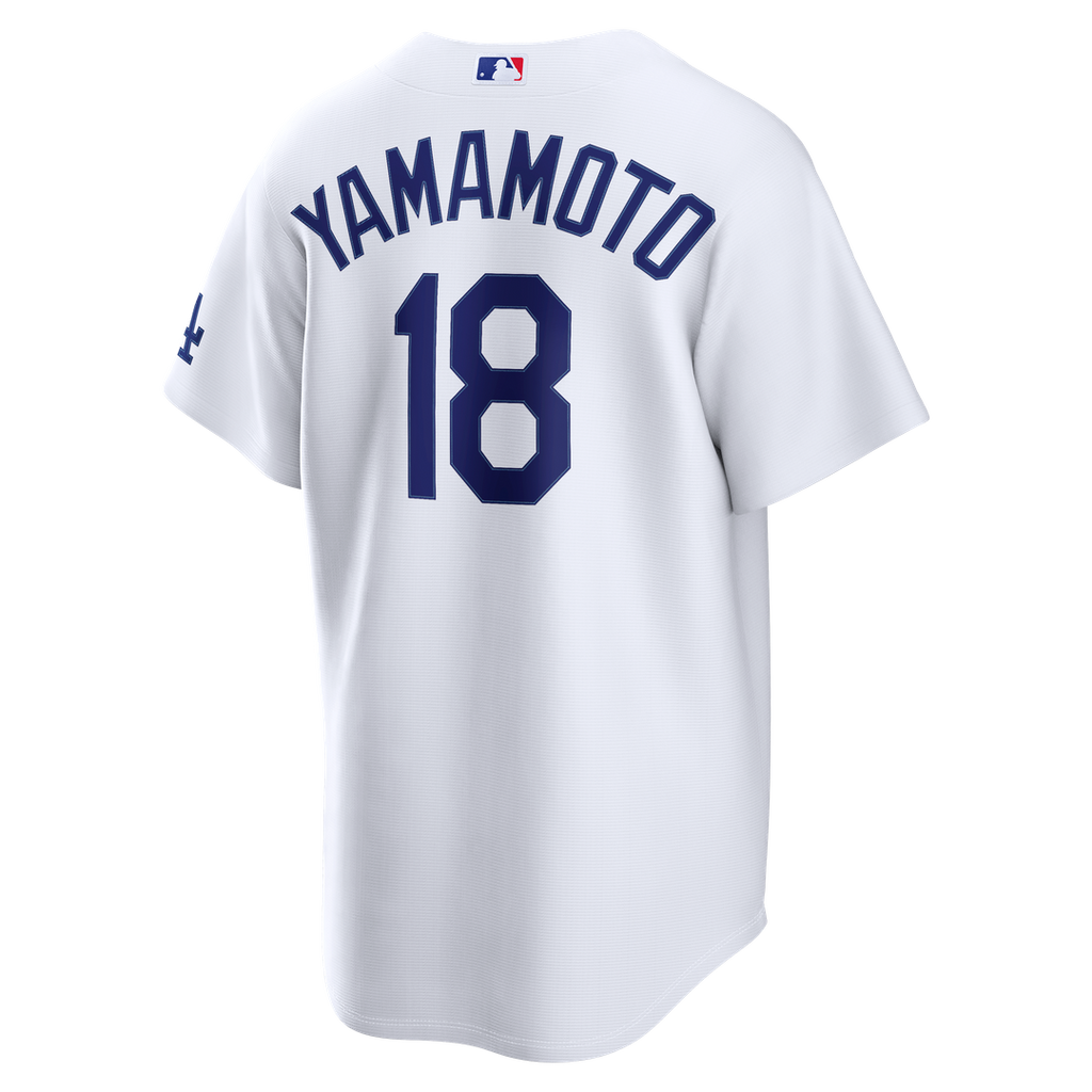 Los Angeles Dodgers Yoshinobu Yamamoto Nike White Home Stadium Jersey