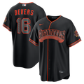 San Francisco Giants Rafael Devers Nike Black Alternate Stadium Jersey