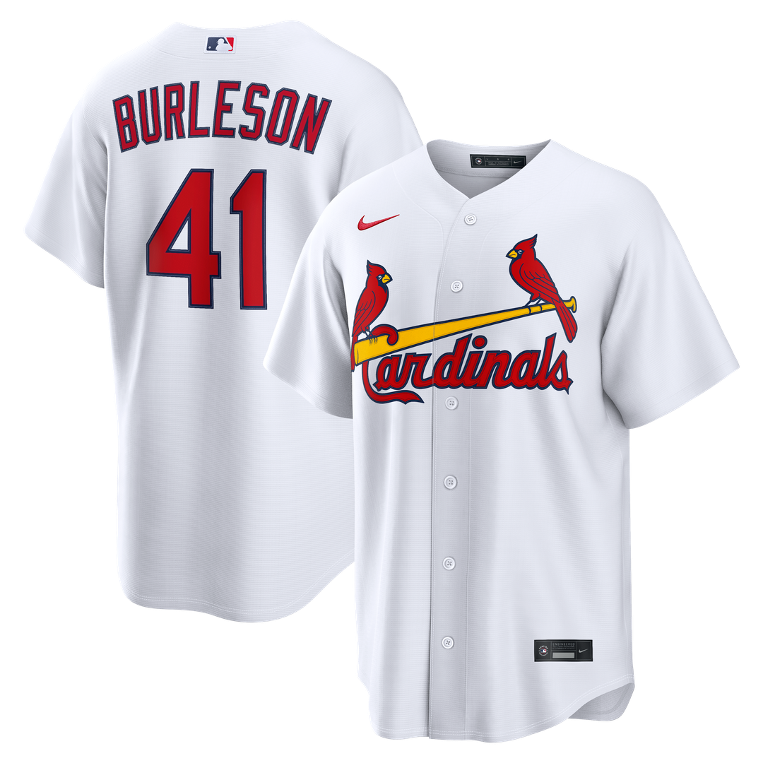 St. Louis Cardinals Alec Burleson Nike White Home Replica Jersey