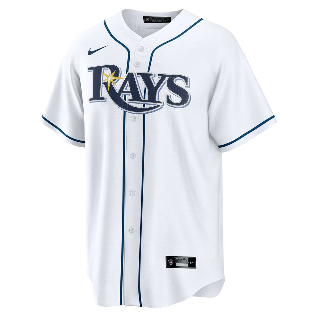 Tampa Bay Rays Junior Caminero Nike White Home Replica Jersey