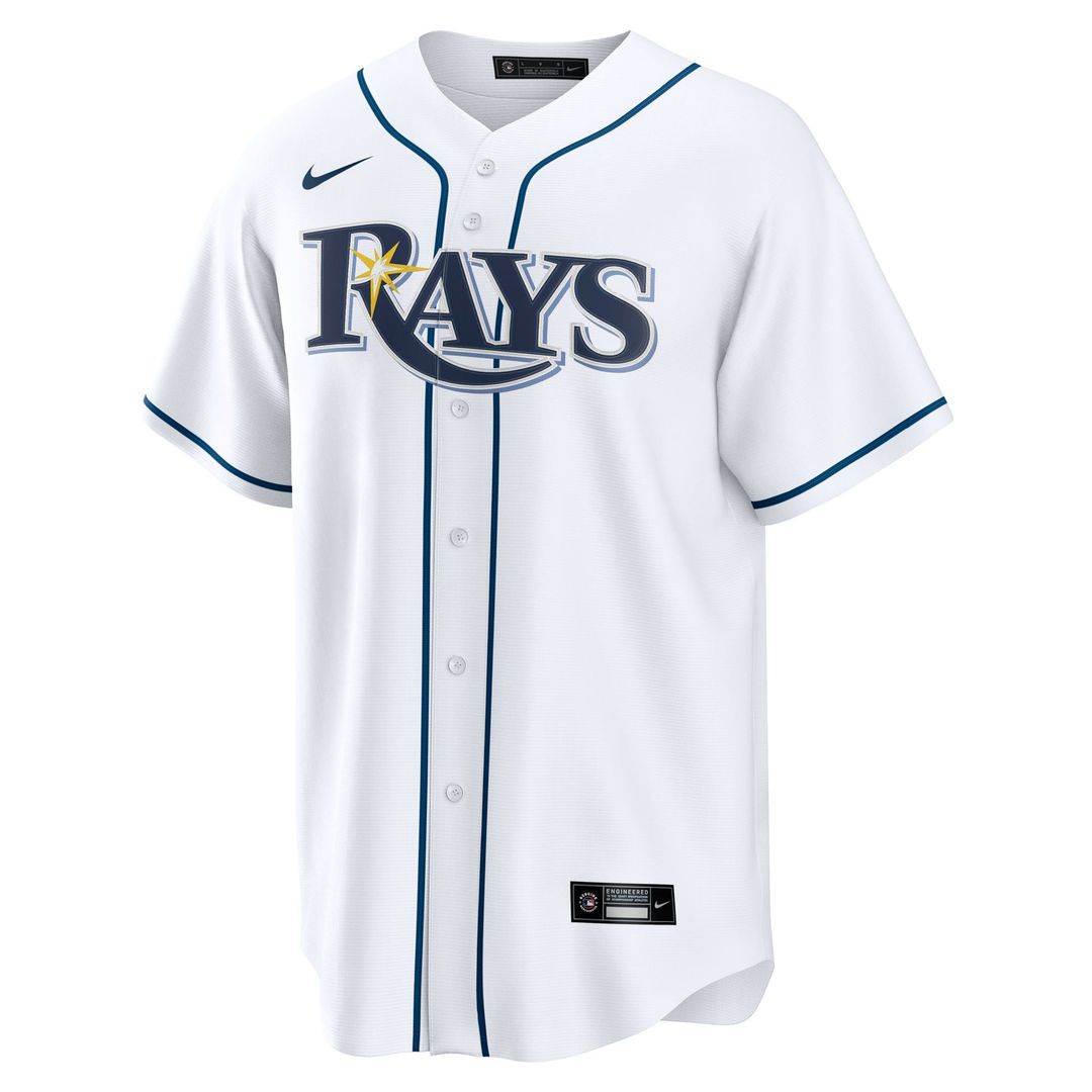 Tampa Bay Rays Junior Caminero Nike White Home Replica Jersey