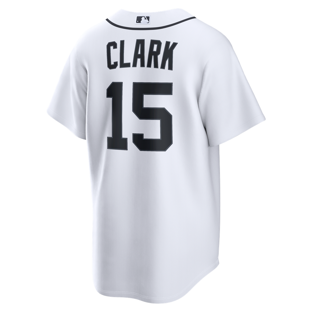 Detroit Tigers Max Clark Nike White Home Replica Jersey