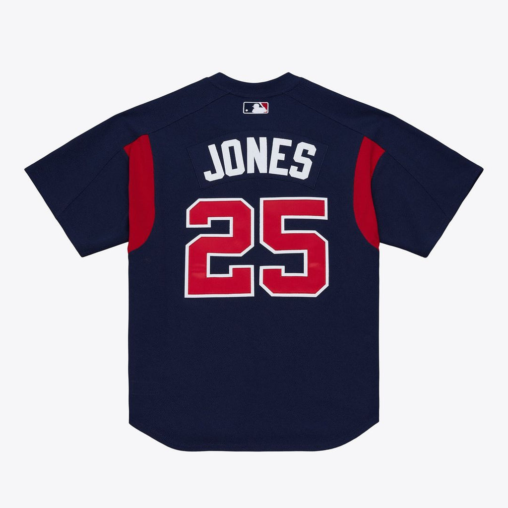 Atlanta Braves Andruw Jones Mitchell & Ness Navy Authentic Batting Practice Jersey