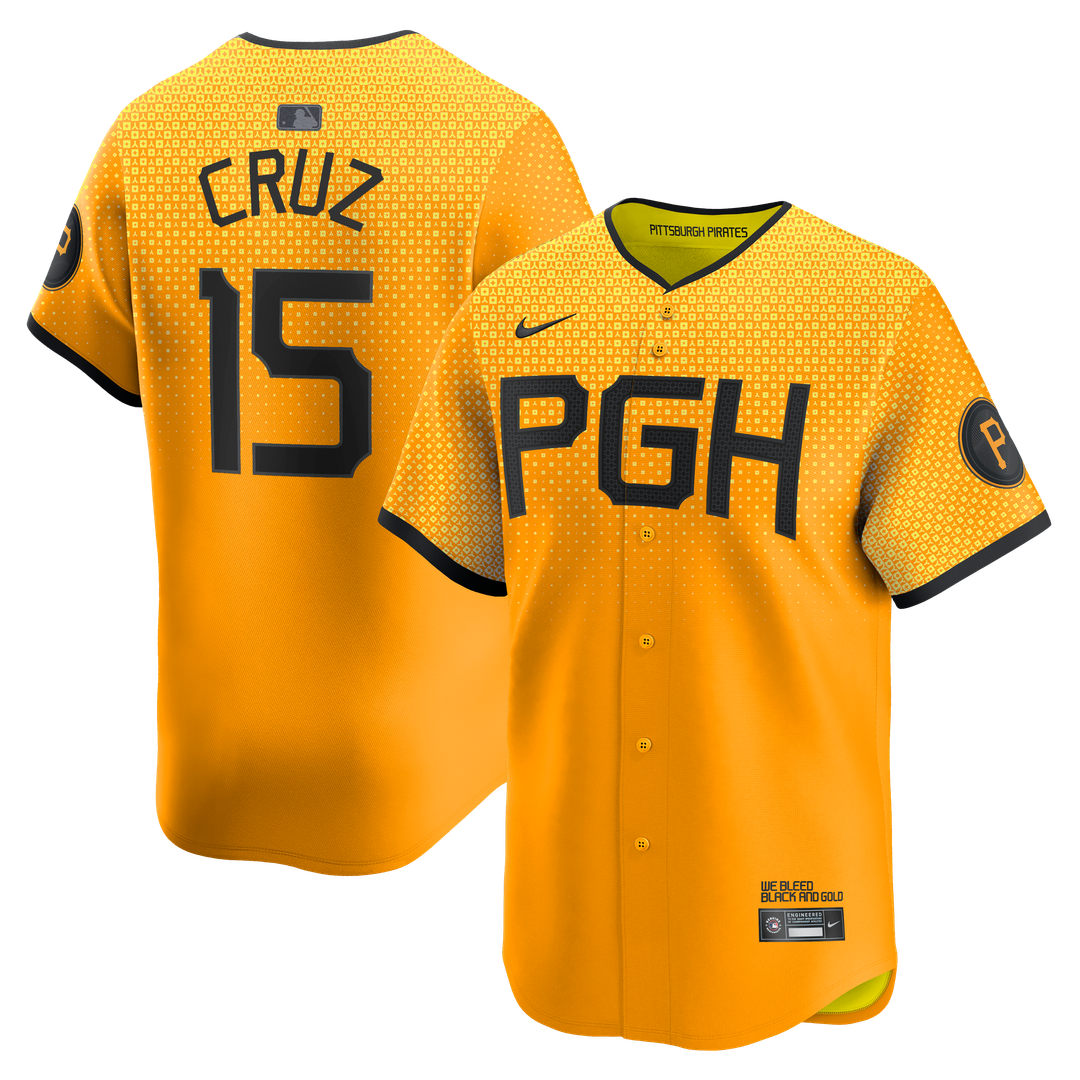 Pittsburgh Pirates Oneil Cruz Nike Gold City Connect Limited Jersey