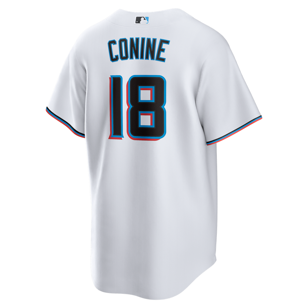 Miami Marlins Griffin Conine Nike White Home Replica Jersey