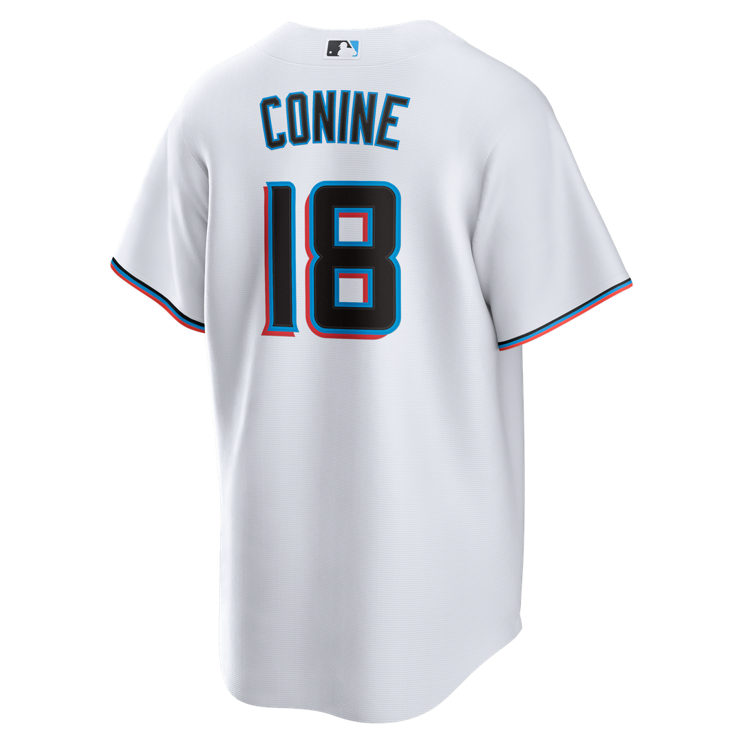 Miami Marlins Griffin Conine Nike White Home Replica Jersey