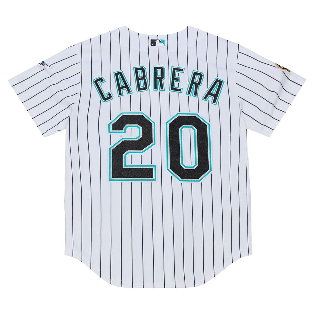 Florida Marlins Miguel Cabrera Mitchell & Ness White 2003 Cooperstown Collection Authentic Jersey