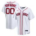 Boston Red Sox Nike White Home Replica Custom Jersey