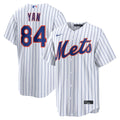 New York Mets Jefry Yan Nike White Home Replica Jersey