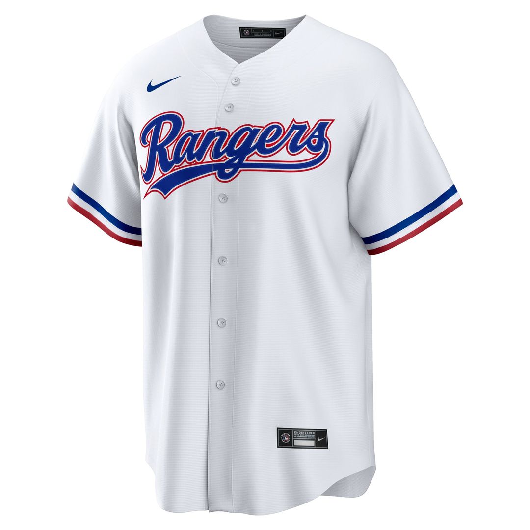 Texas Rangers Evan Carter Nike White Home Replica Jersey