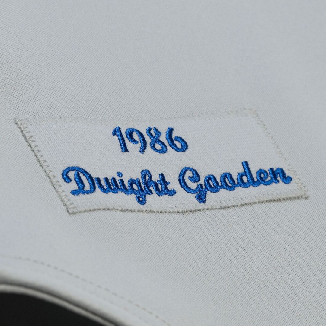 New York Mets Dwight Gooden Mitchell & Ness White 1986 Authentic Jersey