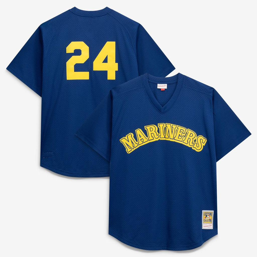 Seattle Mariners Ken Griffey Jr. Mitchell & Ness Royal Big & Tall Cooperstown Collection Mesh Batting Practice Jersey