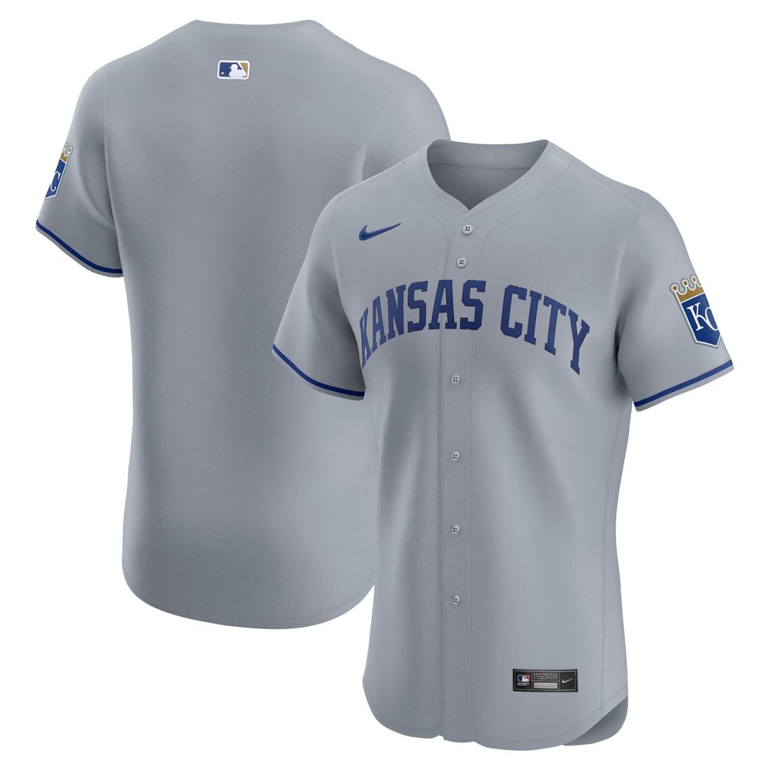 Kansas City Royals Nike White Home Elite Jersey