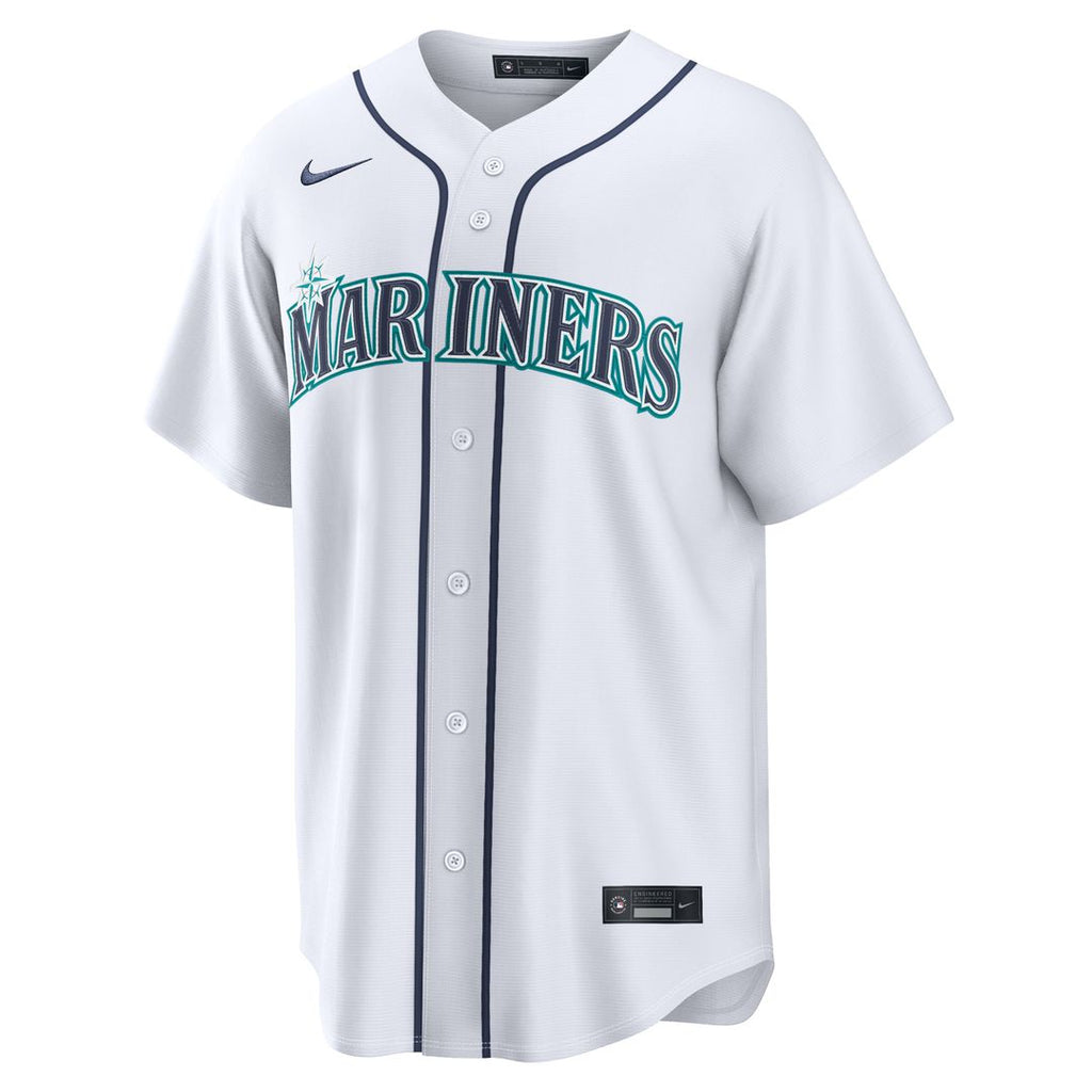 Seattle Mariners Luke Raley Nike White Home Replica Jersey