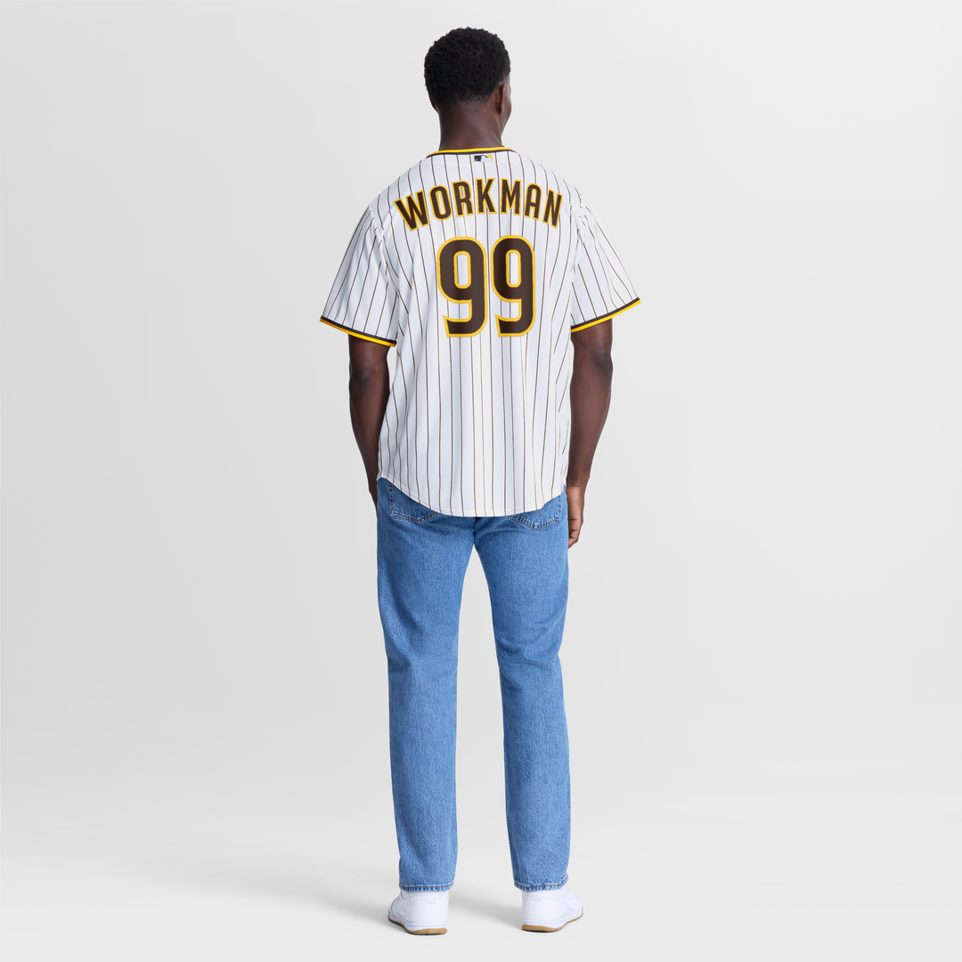 San Diego Padres Gage Workman Nike White Home Replica Jersey