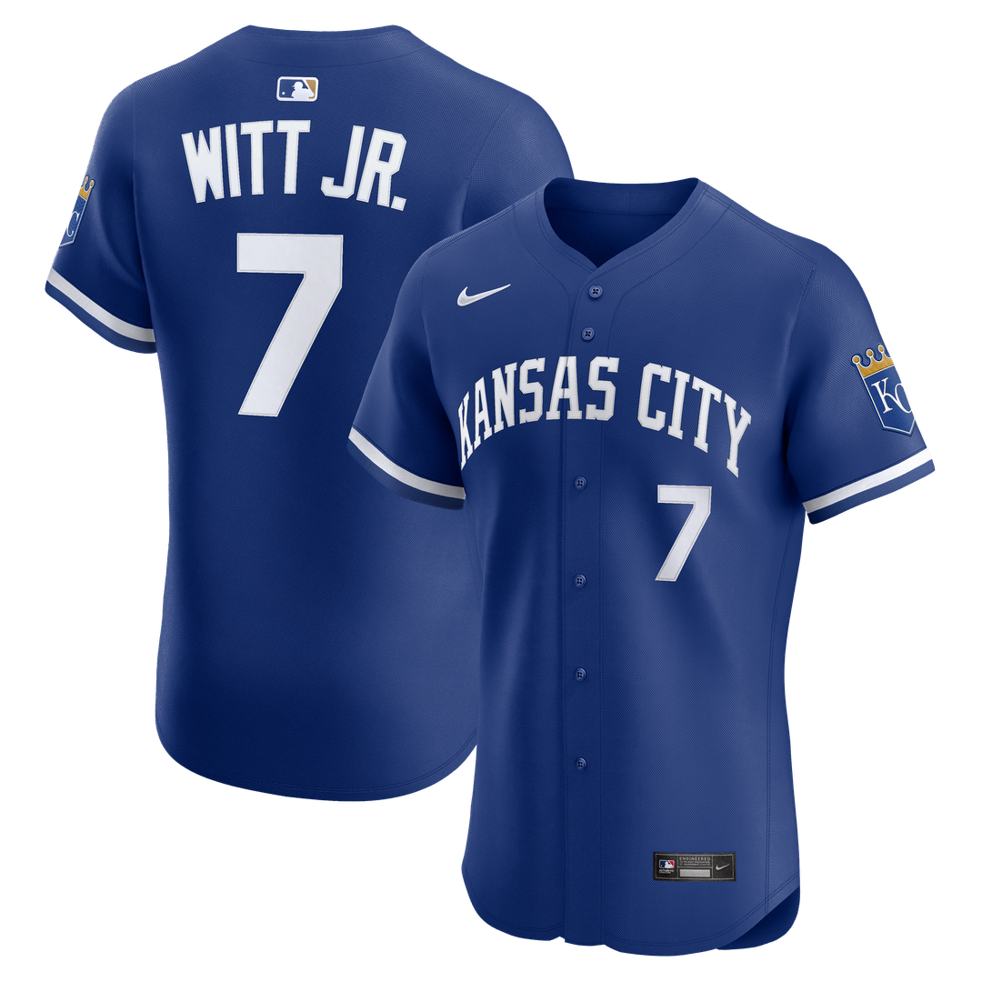 Kansas City Royals Bobby Witt Jr. Nike Royal Alternate 2 Elite Player Jersey