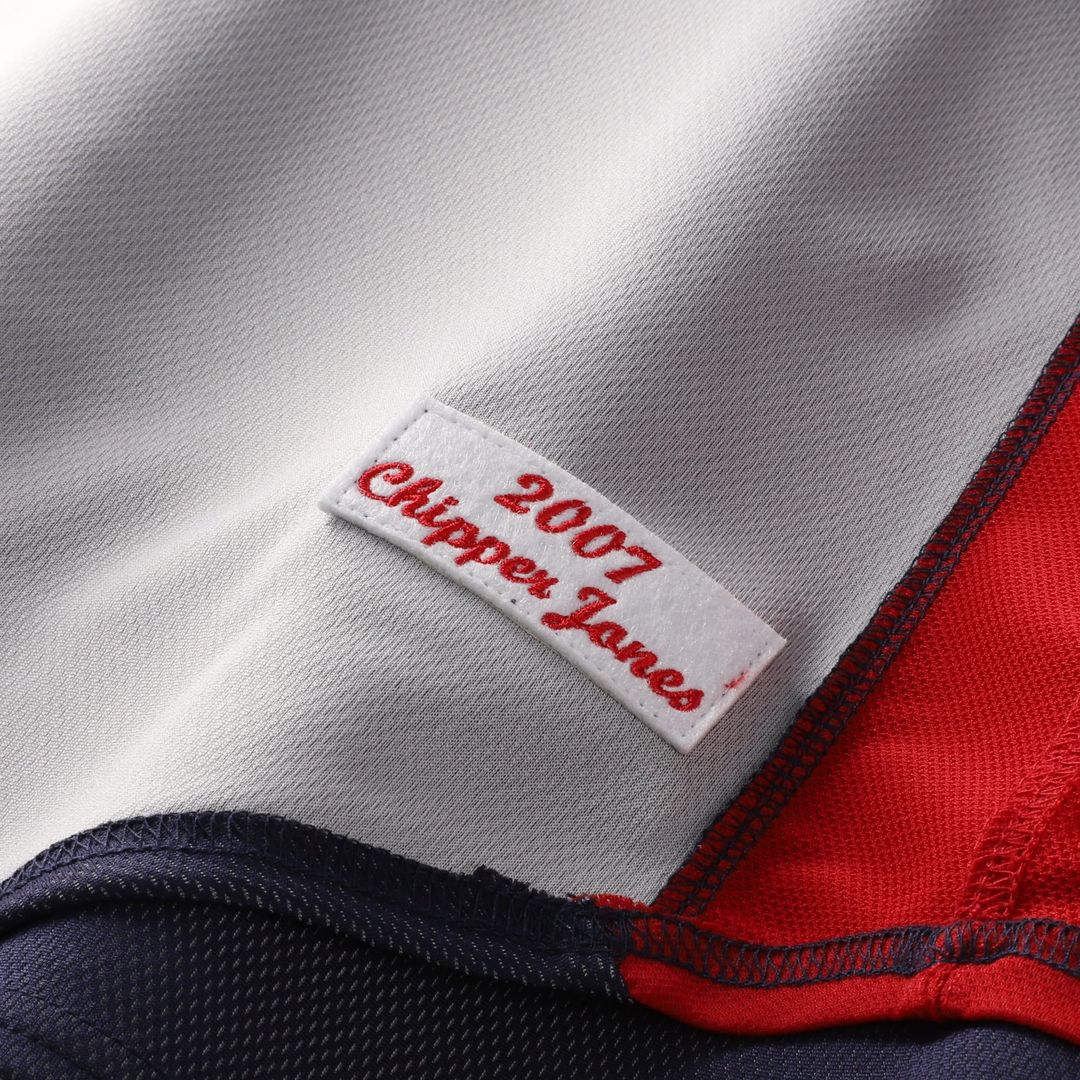 Atlanta Braves Chipper Jones Mitchell & Ness Navy Authentic Batting Practice Jersey