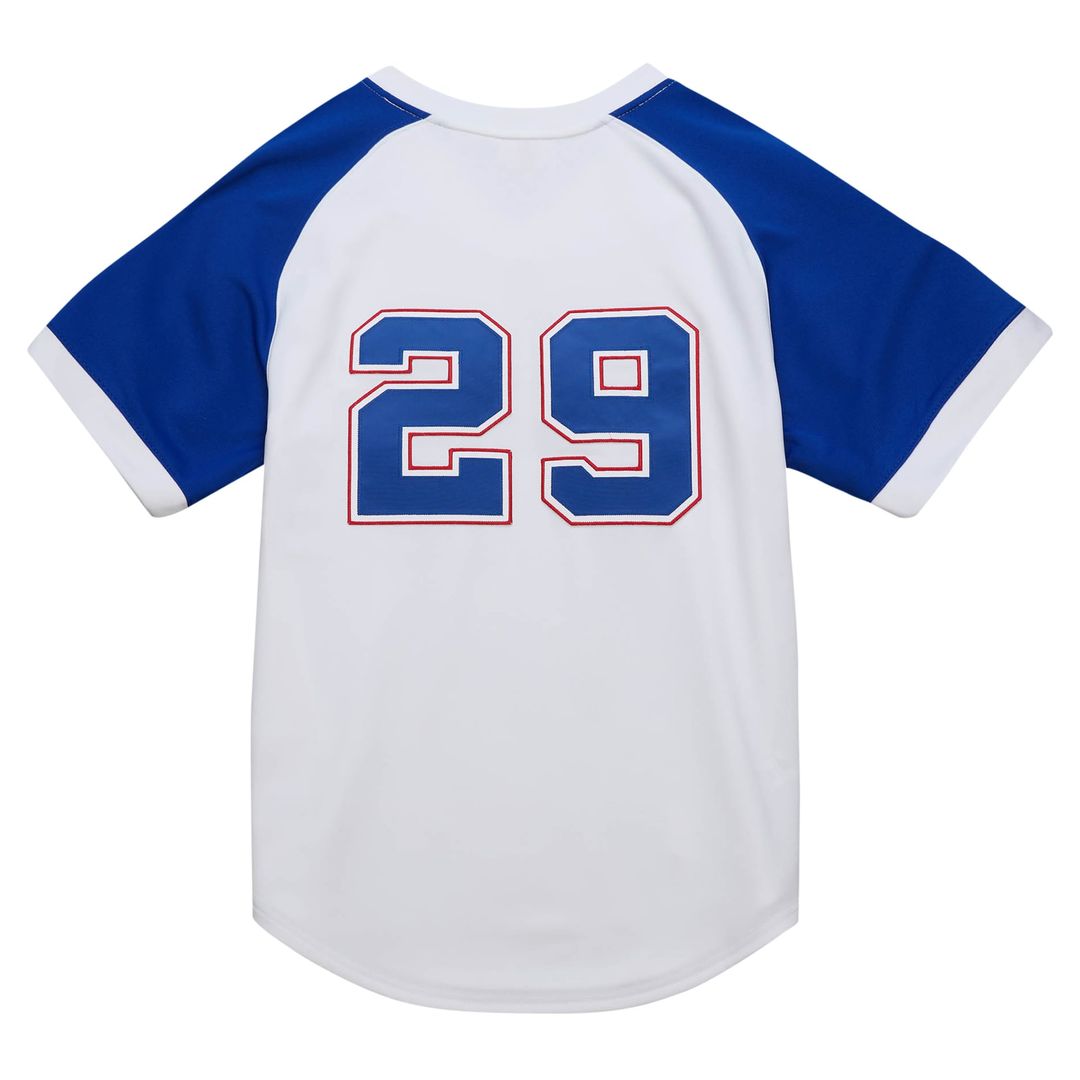 Atlanta Braves John Smoltz Mitchell & Ness White 2004 Cooperstown Collection Authentic Throwback Jersey