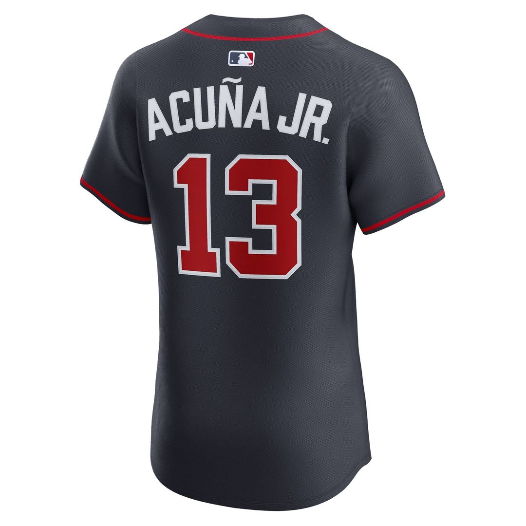 Atlanta Braves Ronald Acuña Jr. Nike White Home Elite Player Jersey