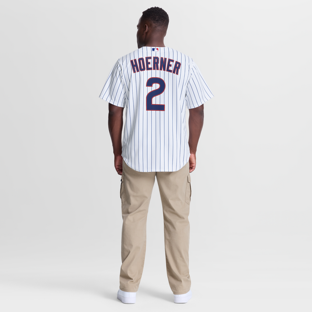 Chicago Cubs Nico Hoerner Nike White Home Replica Jersey