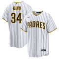 San Diego Padres Michael King Nike White Home Replica Jersey