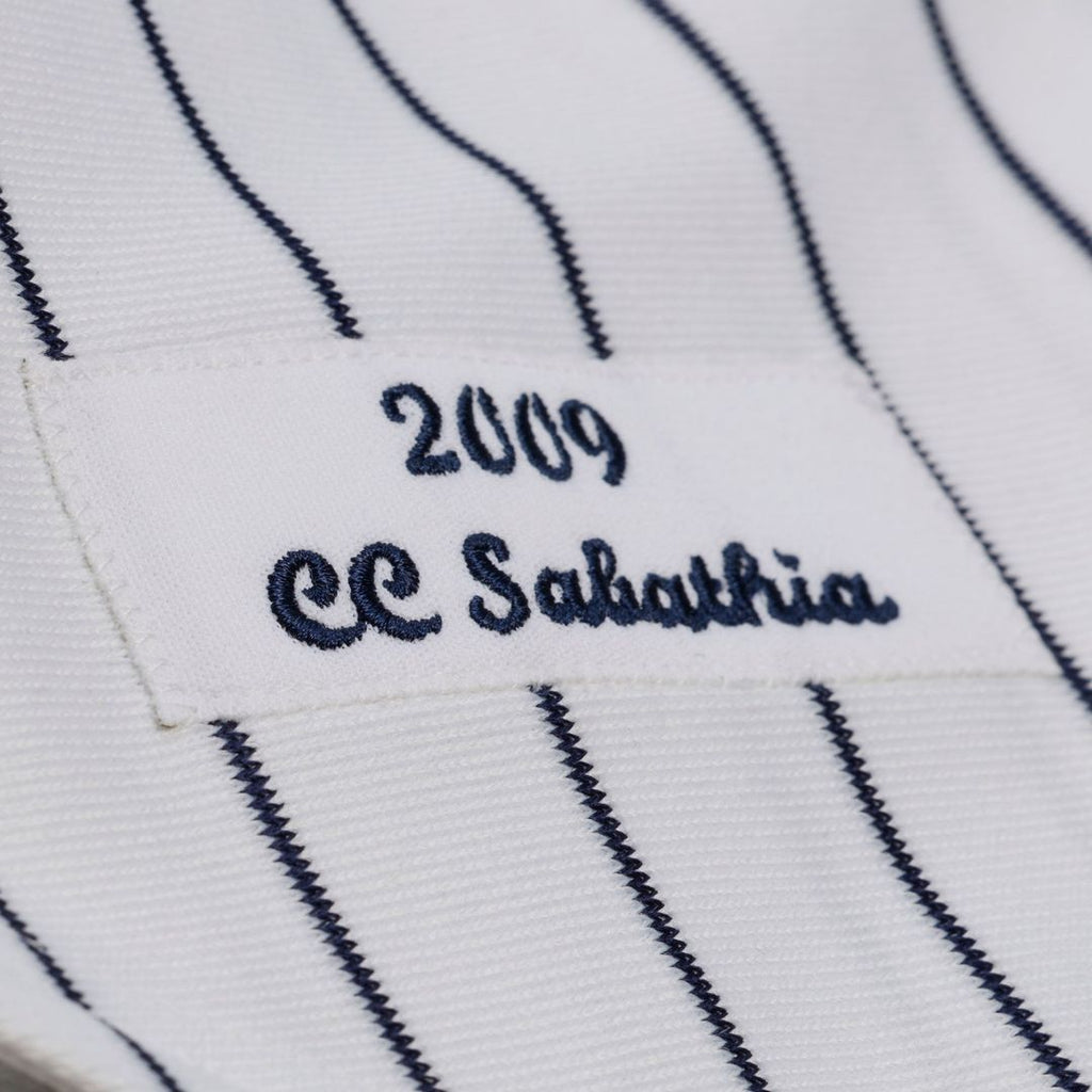 New York Yankees CC Sabathia Mitchell & Ness White 2009 Cooperstown Collection Authentic Jersey