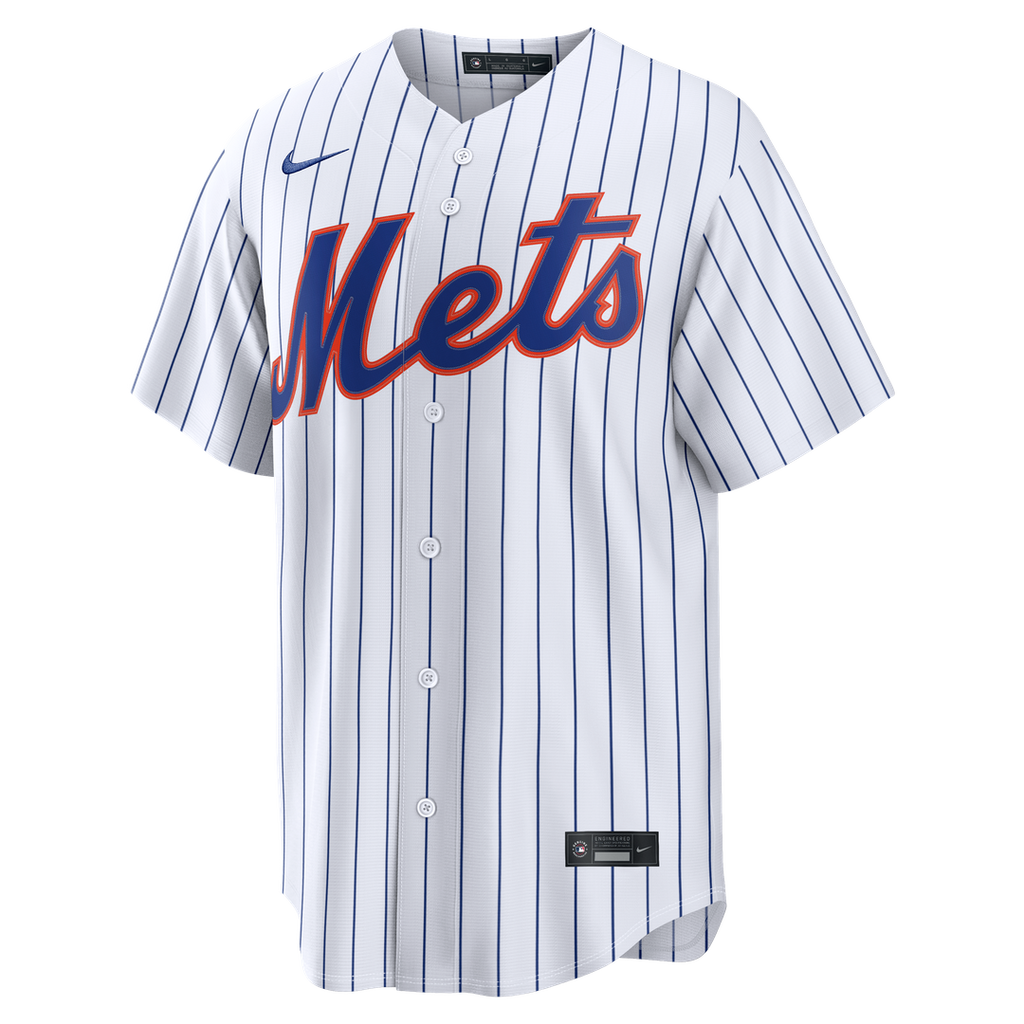 New York Mets Nike White Home Replica Custom Jersey