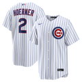 Chicago Cubs Nico Hoerner Nike White Home Replica Jersey