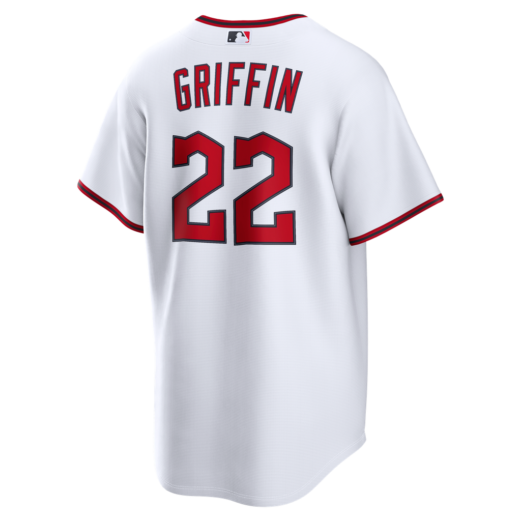 Cleveland Guardians Foster Griffin Nike White Home Replica Jersey