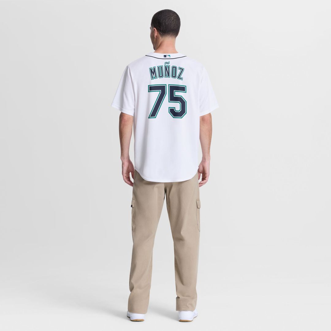 Seattle Mariners Andrés Muñoz Nike White Home Replica Jersey