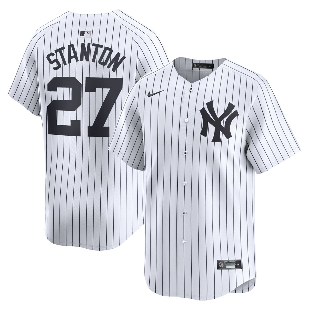 New York Yankees Giancarlo Stanton Nike White Home Limited Player Jersey