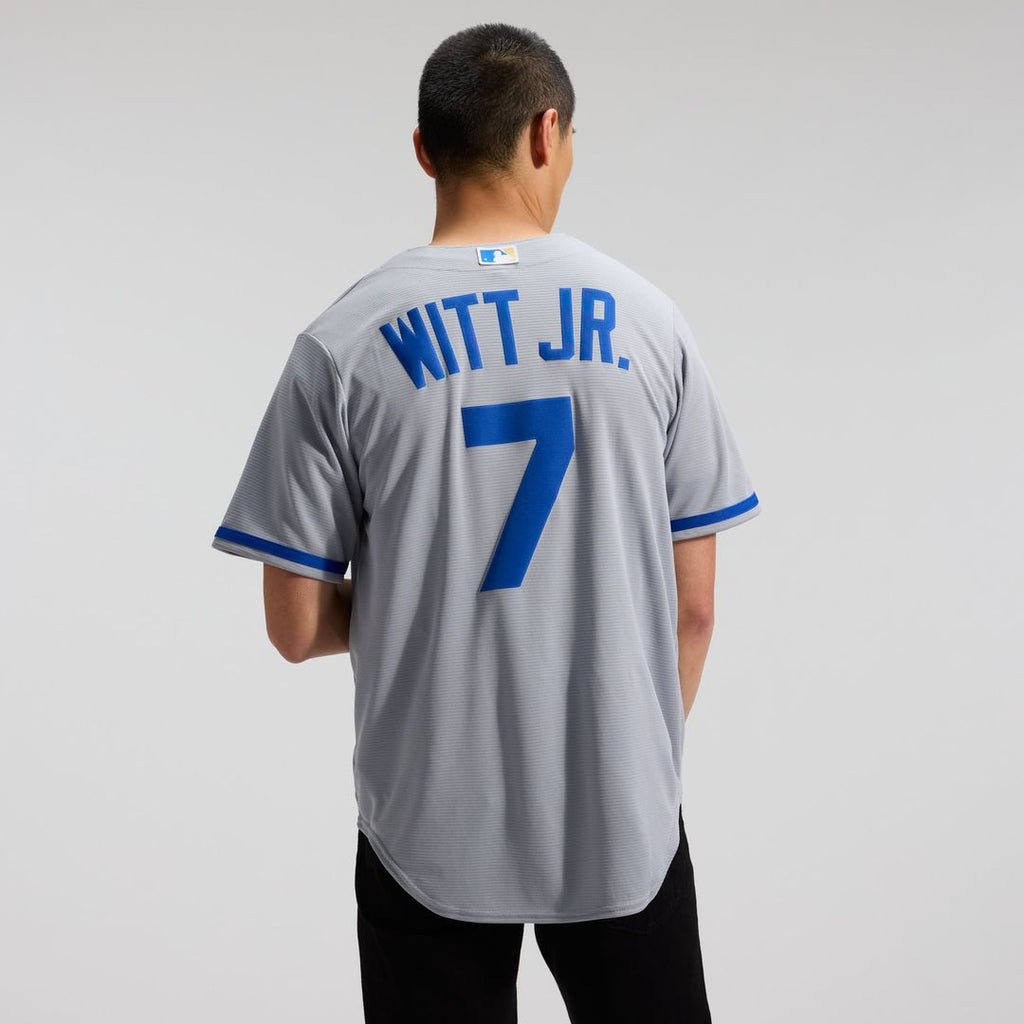 Kansas City Royals Bobby Witt Jr. Nike Gray Road Replica Jersey