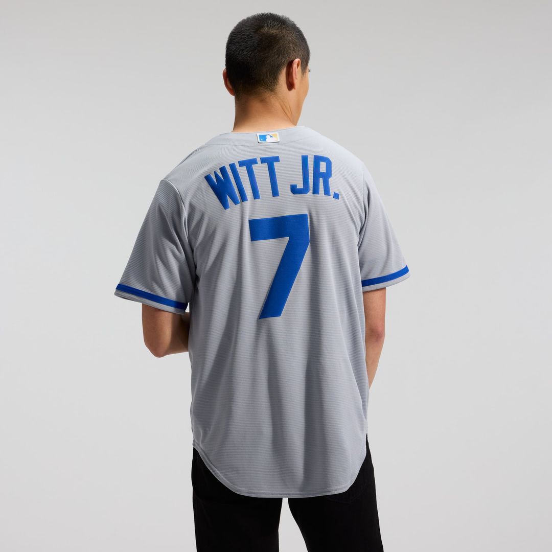 Kansas City Royals Bobby Witt Jr. Nike Gray Road Replica Jersey