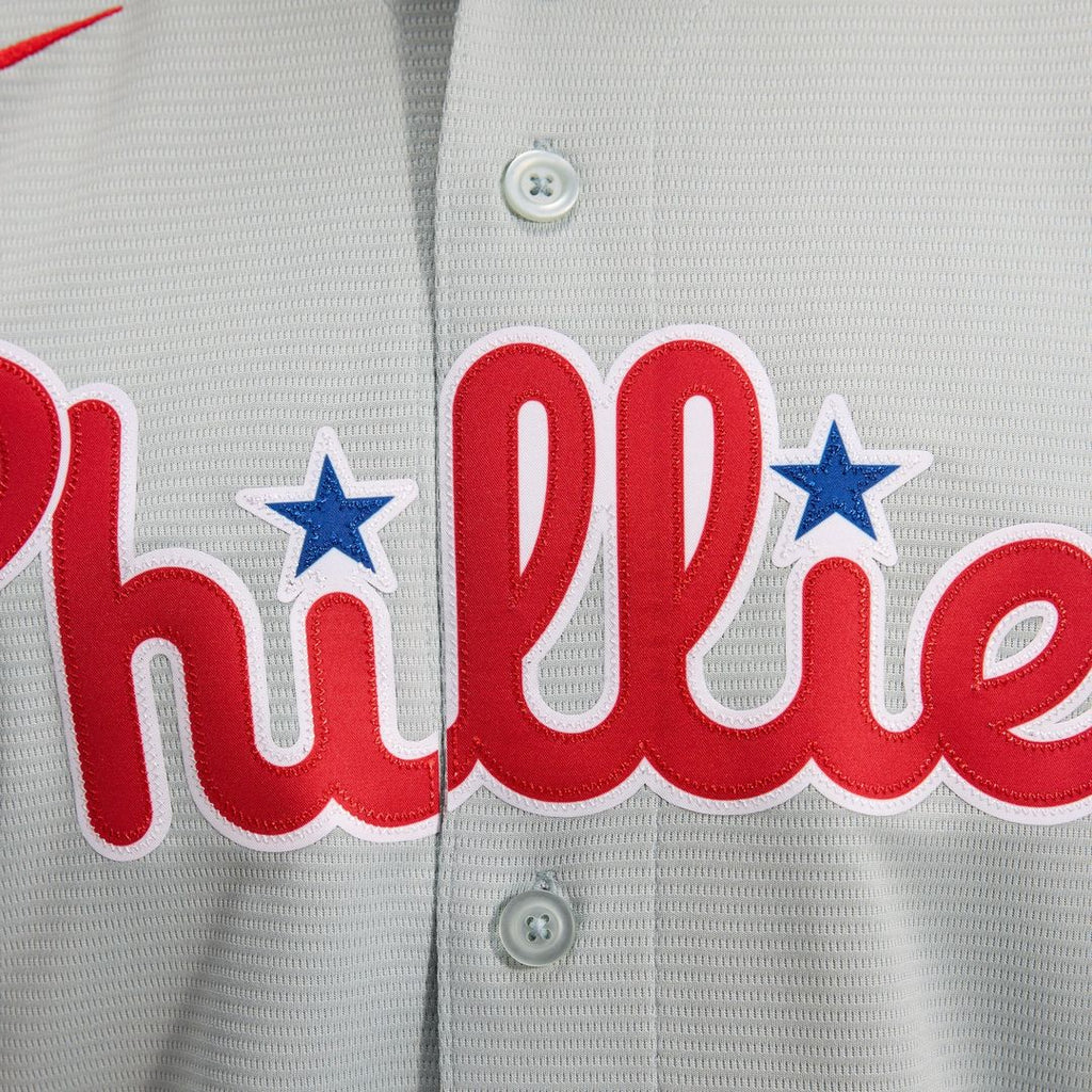 Philadelphia Phillies Bryce Harper Nike Gray Road Replica Jersey