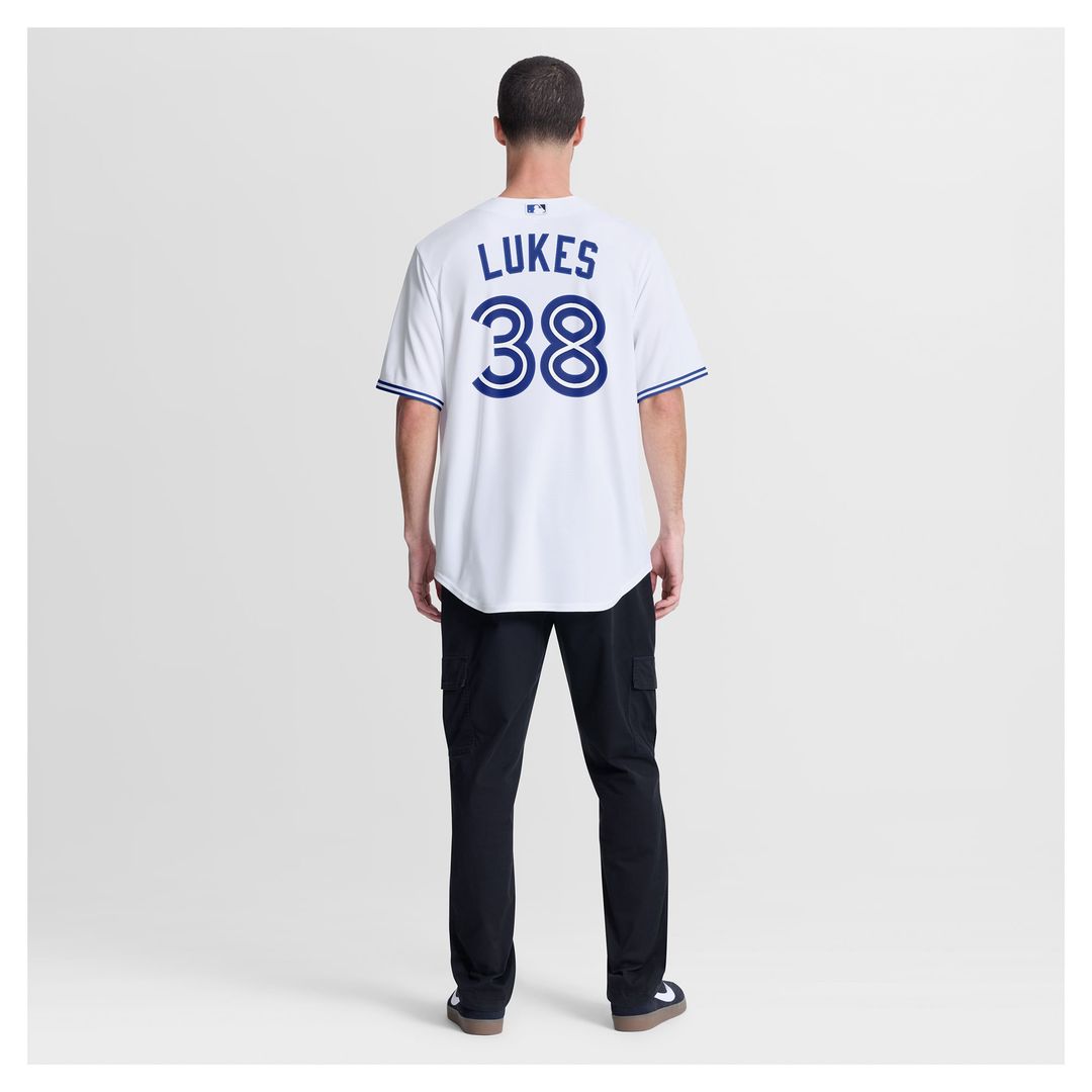 Toronto Blue Jays Nathan Lukes Nike White Home Replica Jersey