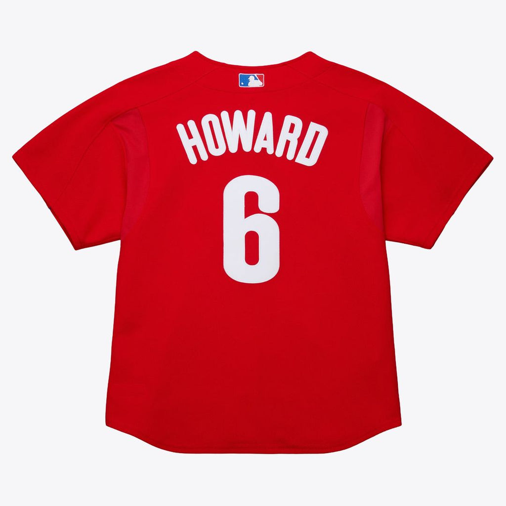 Philadelphia Phillies Ryan Howard Mitchell & Ness Red Big & Tall Cooperstown Mesh Batting Practice Jersey