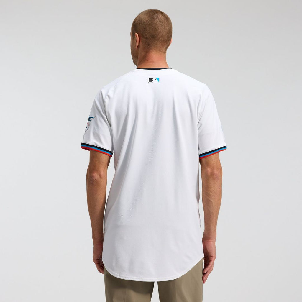 Miami Marlins Nike White Home Elite Jersey